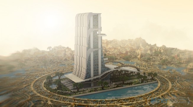 Oasis-Casino-minecraft-building-ideas-inc-beautiful-amazing-tower-water-design-exterior-4
